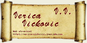 Verica Vicković vizit kartica